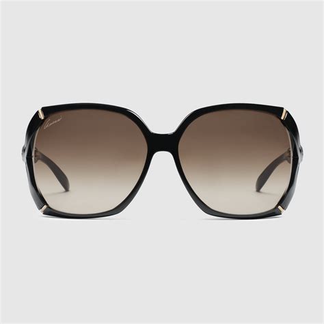 occhiali da sole gucci neri grandi